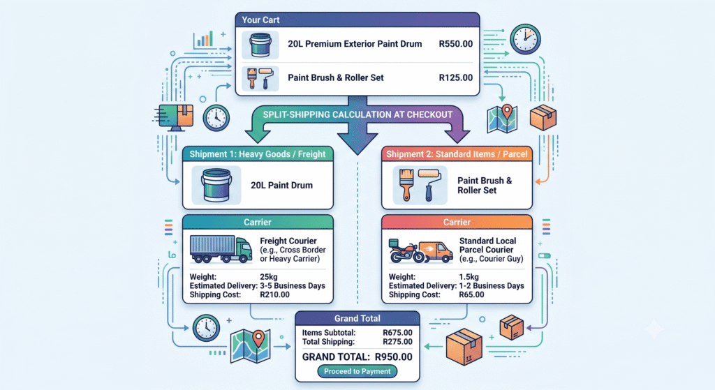 Advanced shipping profiles for heavy goods and bulk variants e-commerce South Africa