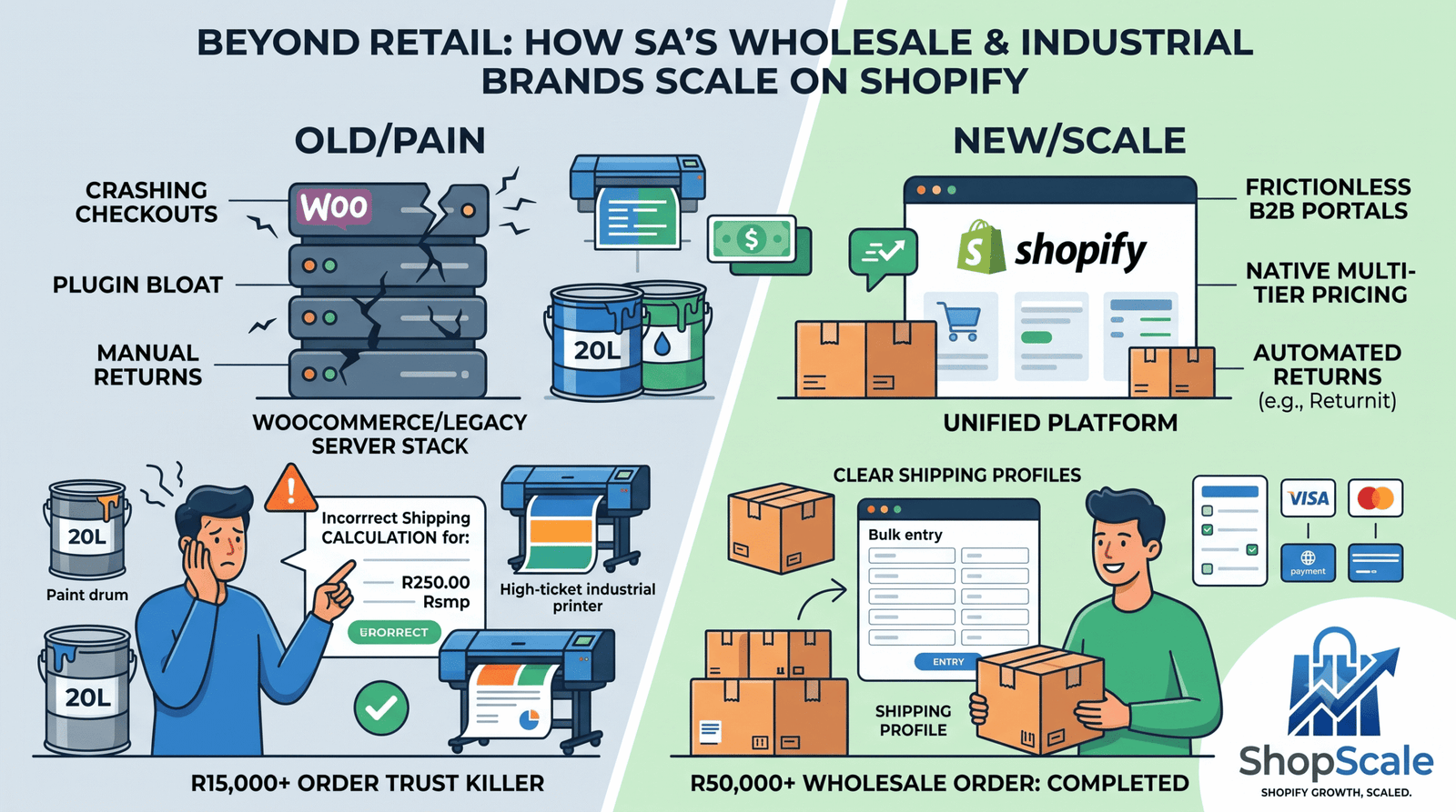 How SA’s Wholesale, B2B, and Industrial Brands are Scaling on Shopify